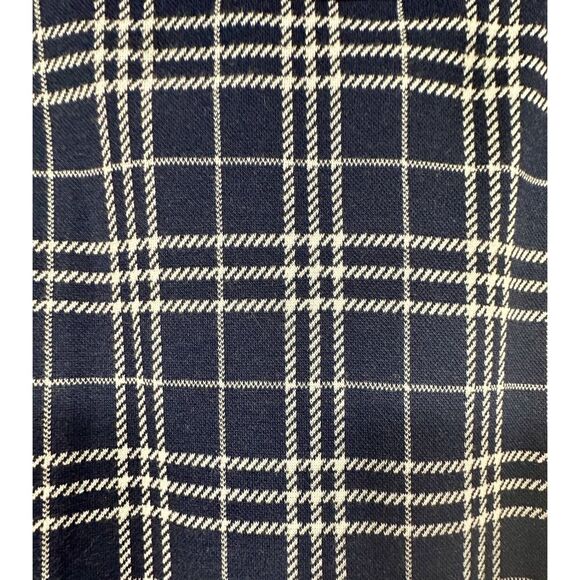 Ann Taylor & Loft Bundle - Navy Plaid Blazer & Burnt Orange Waffle Knit Top - SM - Picture 8 of 8